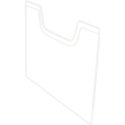 Plaque de recouvrement verticale A4/ Pce