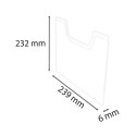 Plaque de recouvrement verticale A4/ Pce