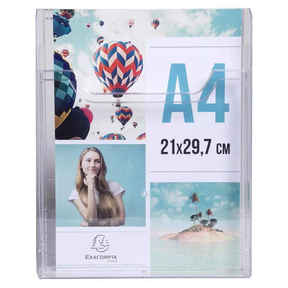 Vertical wall literature holder A4/ Pc.