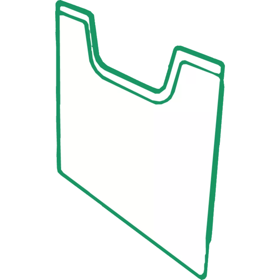 Plaque de recouvrement A4 vertical/ Pce