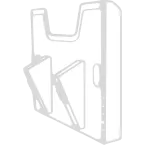 Élément mural horizontal A4/ Pce