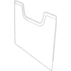 Horizontal cover panel A4/ Pc.