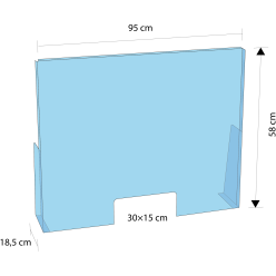 ExaScreen Basic Counter Screen Landscape (95x58cm)/ Pc.