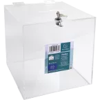 TRANSPARENT SUGG BX W LOCKABLE LID 25 CM - CRYSTAL/ Pc.