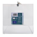 TRANSPARENT SUGG BX W LOCKABLE LID 25 CM - CRYSTAL/ Pc.