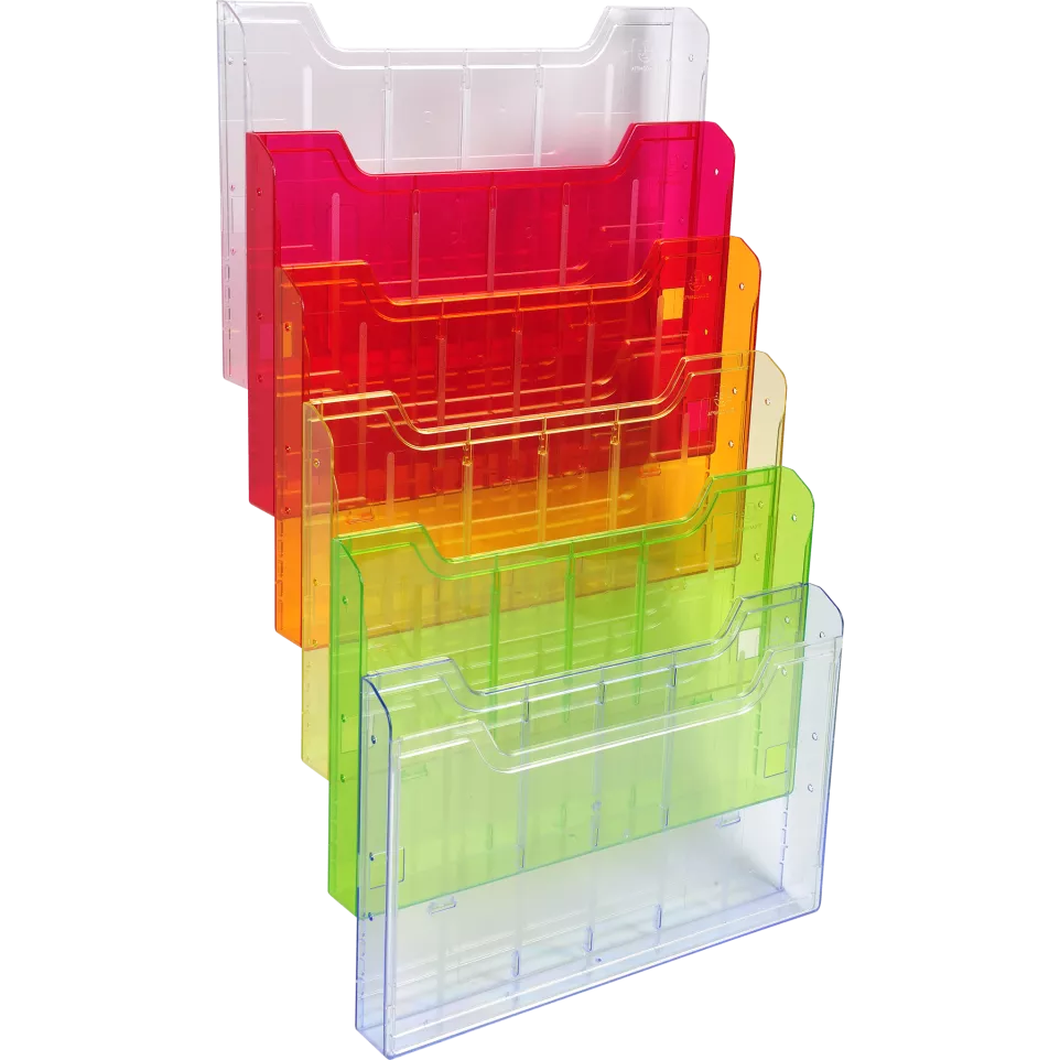 WALL RACK A4 LANDSCAPE (6) clear/ Pc.