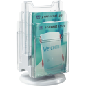 Distributeur de prospectus tourniquet de table 6 Compartiments A4/ Pce