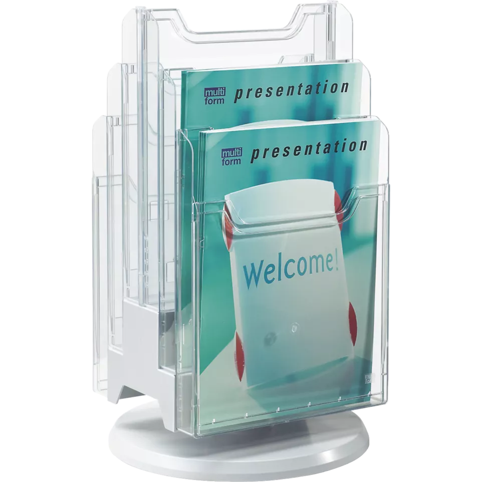 DESK-TOWER A4 clear/light grey/ Pc.