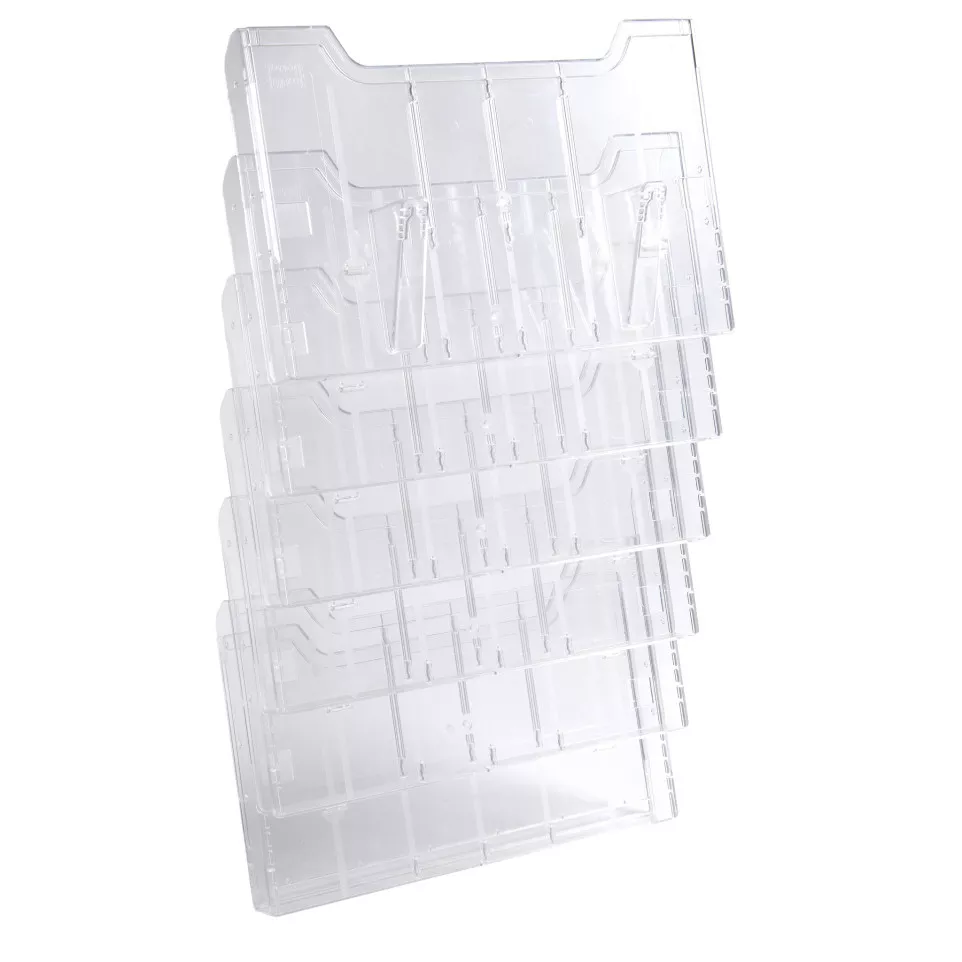WALL RACK A4 LANDSCAPE (6) clear/ Pc.