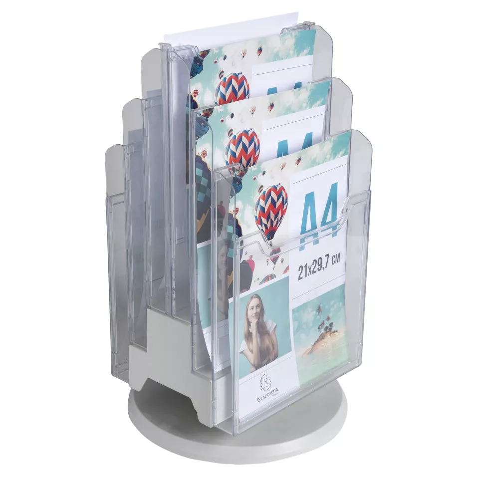 DESK-TOWER A4 clear/light grey/ Pc.