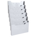WALL RACK A4 LANDSCAPE (6) clear/ Pc.