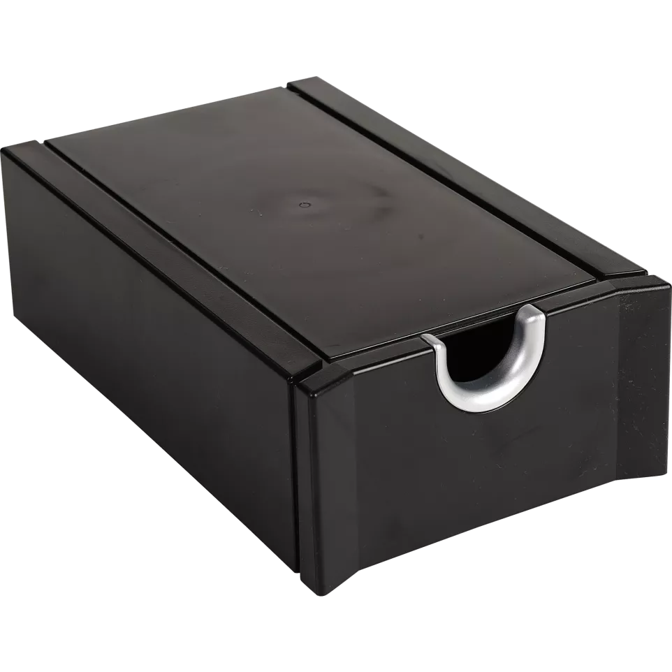 EXABUSINESS cardbox zwart/zilver-/ St.
