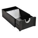 EXABUSINESS cardbox zwart/zilver-/ St.