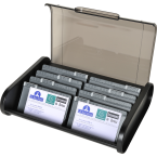 VISITEKAARTBOX ZWART-P/1-/ St.