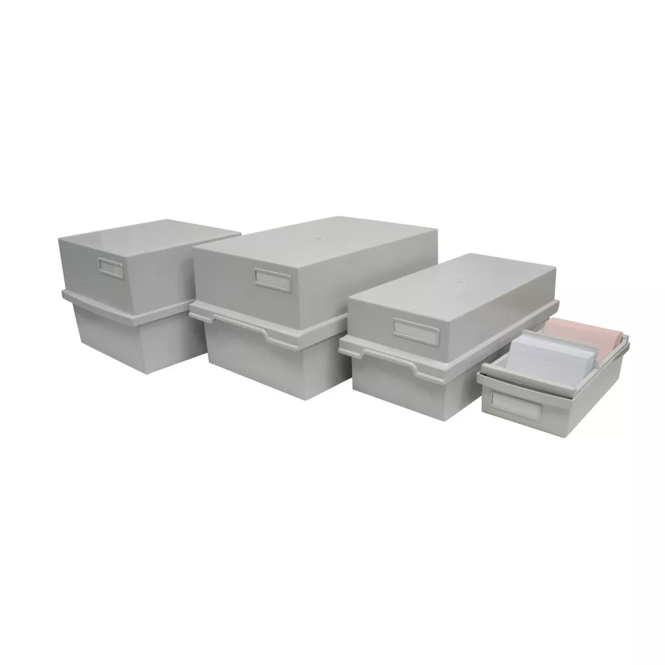 A5 Index Card Tray in Light Grey/ Pc.