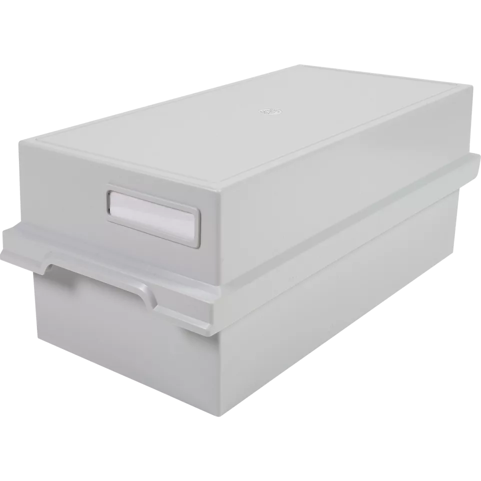 Card index tray with lid for 1000...