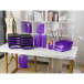 ECOBIN Papiermand 15-L violet transparant/ St.
