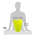 ECOBIN Papiermand 15-L anijsgroen transp./ St.