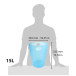 ECOBIN Papiermand 15-L turkoois transp./ St.