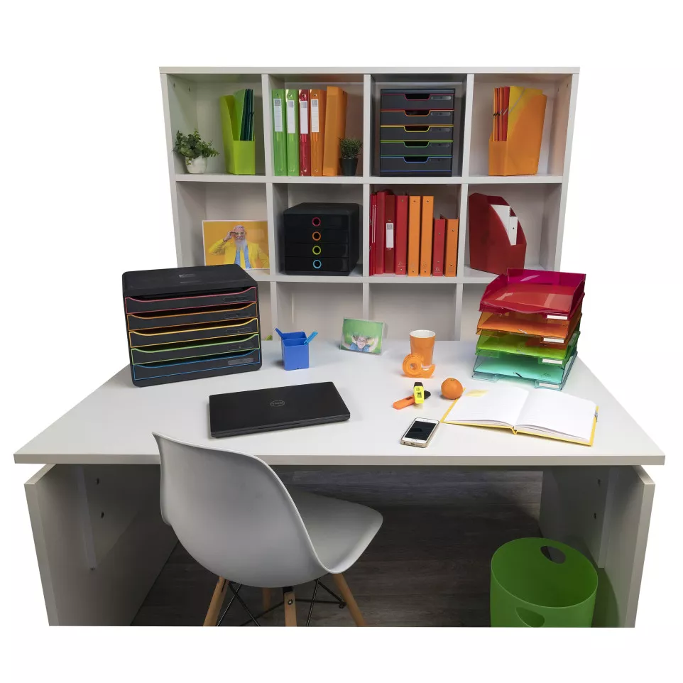 Corbeille-à-papier Ecobin Linicolor/ Pce