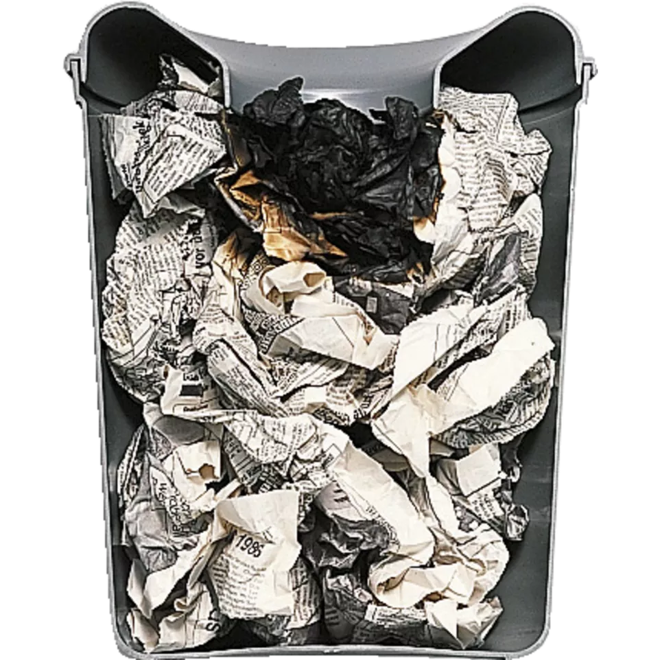 Papiermand vuurbestendig 15L grijs-/ St.