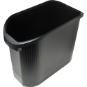 TOPLINE papiermand 26L zwart-/ St.
