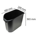 TOP LINE WASTE PAPER BIN black/ Pc.