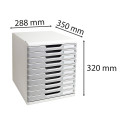 Module de classement Modulo Office 10 tiroirs fermés/ Pce