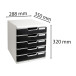 MULTIDRAWER SYSTEM /5 x 54 mm/ Pc.