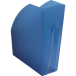 Tijdschriftenh. THE-MAGAZINE blauw trans/ St.