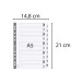 Tabbladen karton 160g A5 1-10 wit-/ St.