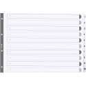 Div Mylar Dividers A3 White 1-10/ Pc.
