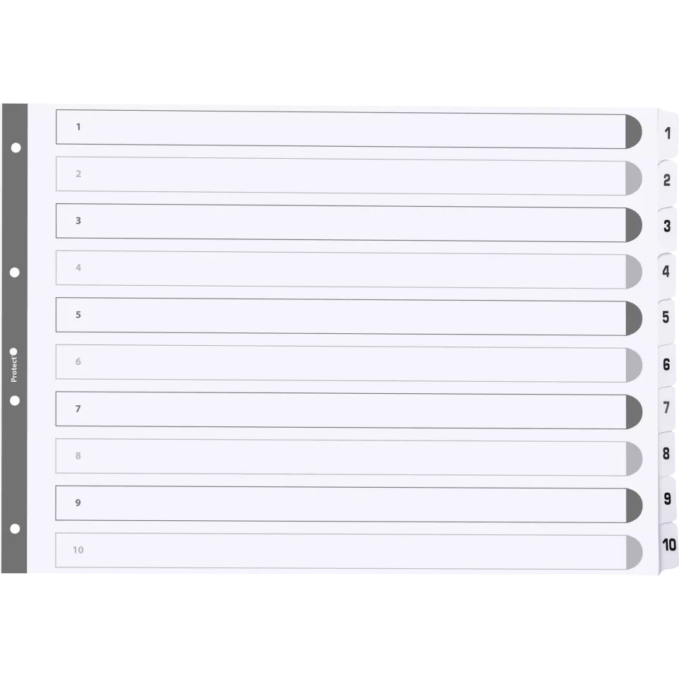 Intercalaires imprimés à touches...