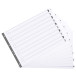 Div Mylar Dividers A3 White 1-10/ Pc.