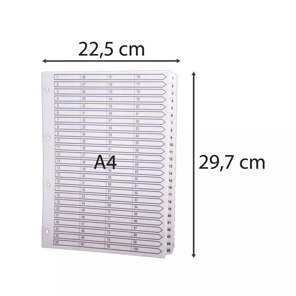 Dividers A4 White Mylar Guildhall...