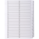 Div Mylar Dividers A4 White 1-50/ Pc.