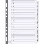 Div Mylar Dividers A4 White 1-31/ Pc.