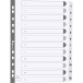 Div Mylar Dividers A4 White 1-12/ Pc.
