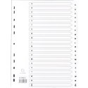 Tabbladen karton 160g A4 A-Z wit-/ St.