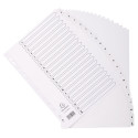 Tabbladen karton 160g A4 A-Z wit-/ St.