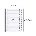 Div Mylar Dividers A4 White 1-10/ Pc.