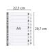 Div Mylar Dividers A4 White 1-10/ Pc.