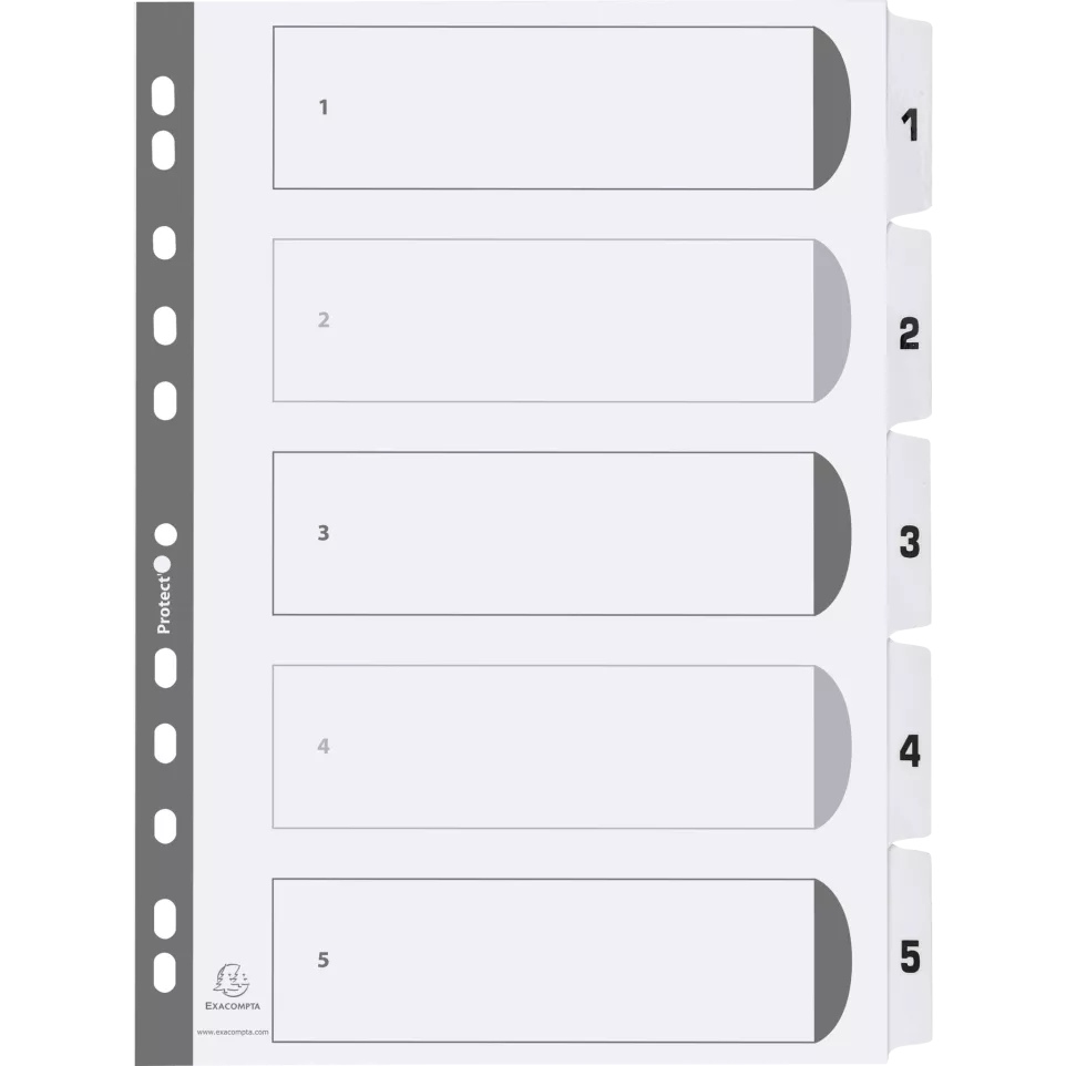 Intercalaires imprimés à touches...