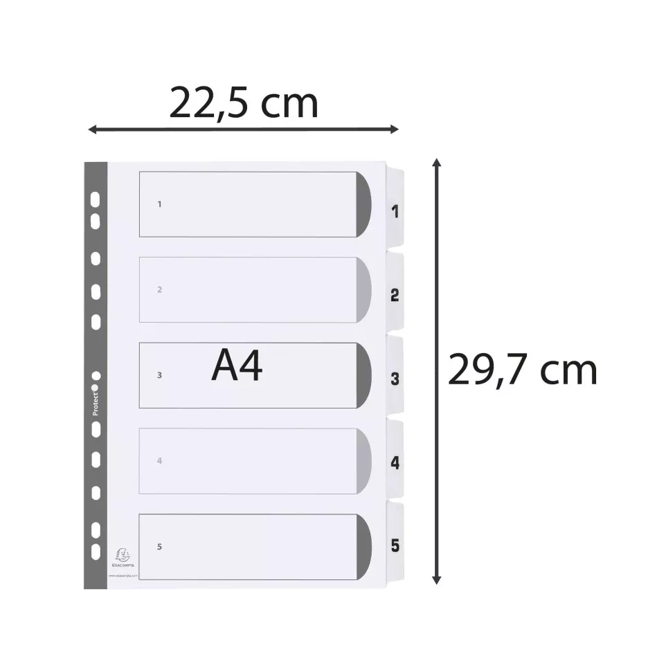 Intercalaires imprimés à touches...