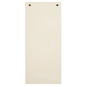 Paquet 100 fiches intercalaires horizontales unies perforées - 105x240mm/ Pce