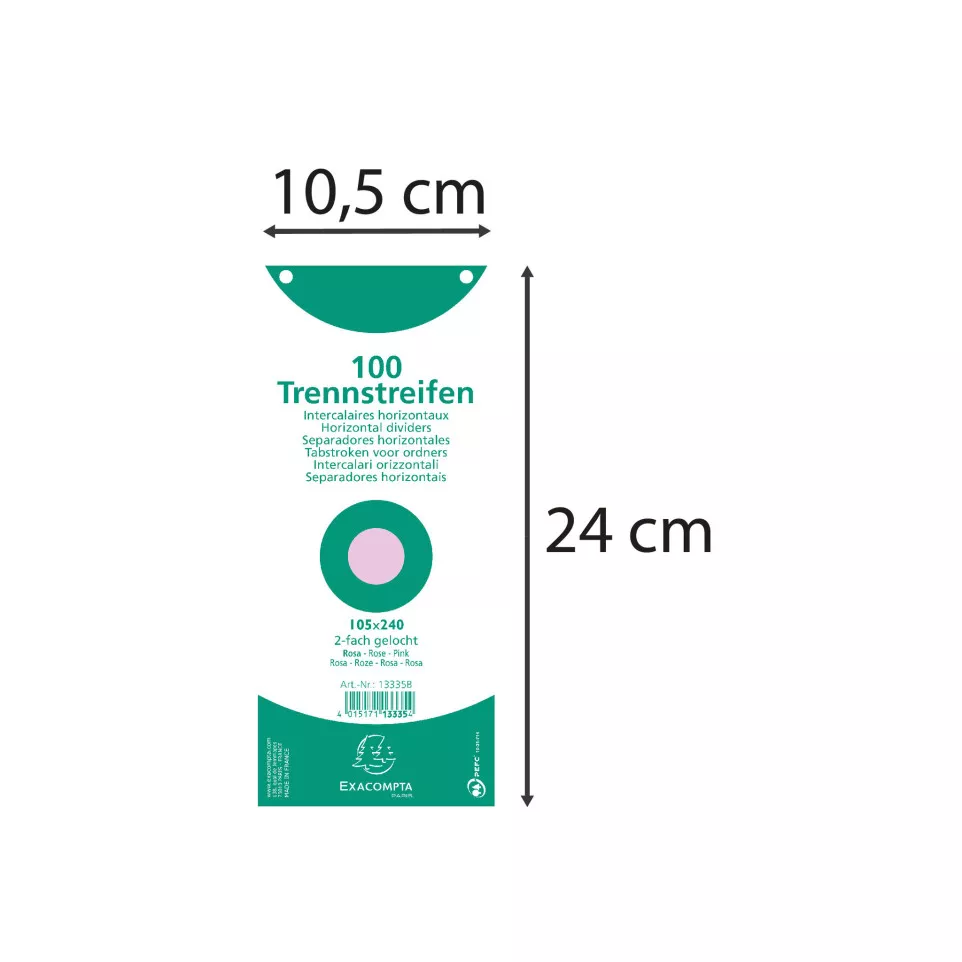 Paquet 100 fiches intercalaires...