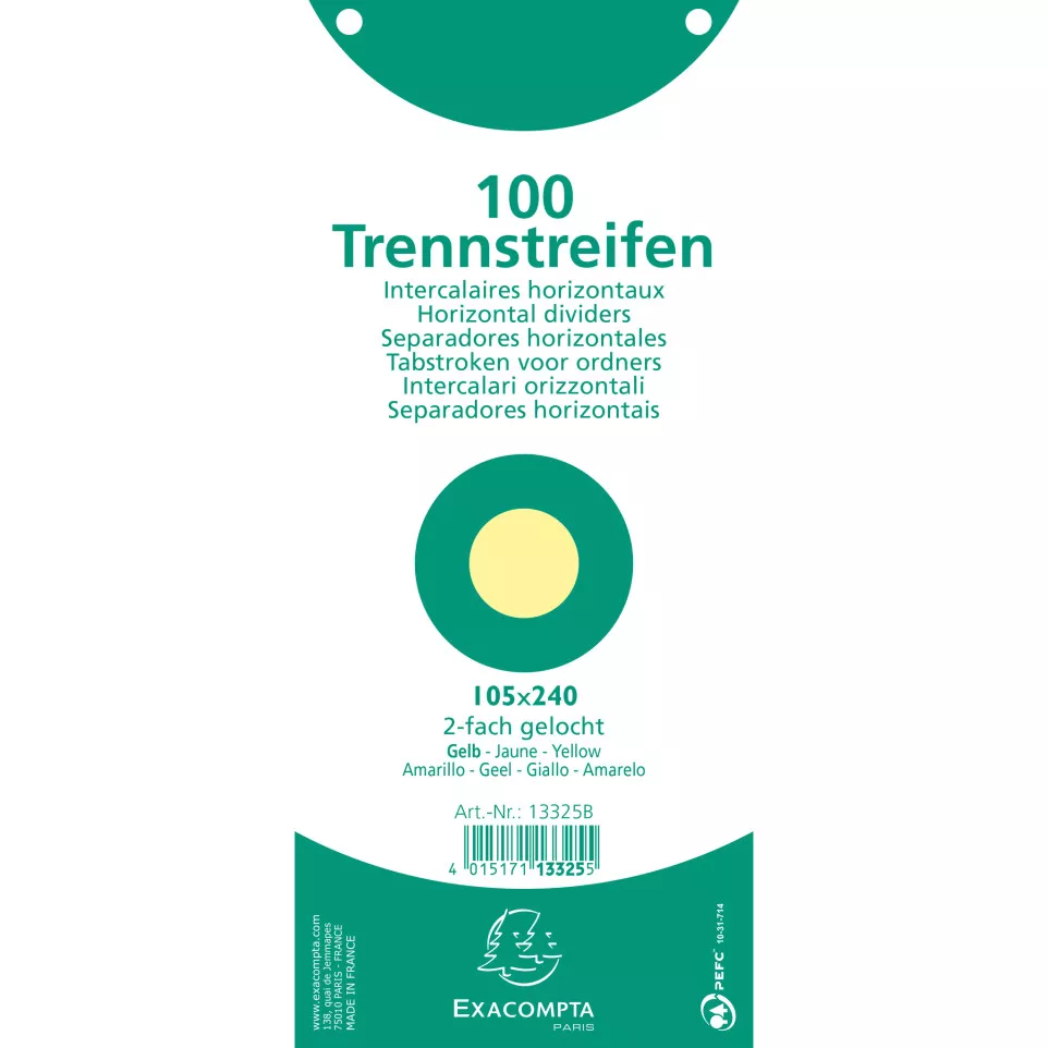 Paquet 100 fiches intercalaires...