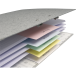 Paquet 100 fiches intercalaires horizontales unies perforées - 105x240mm/ Pce