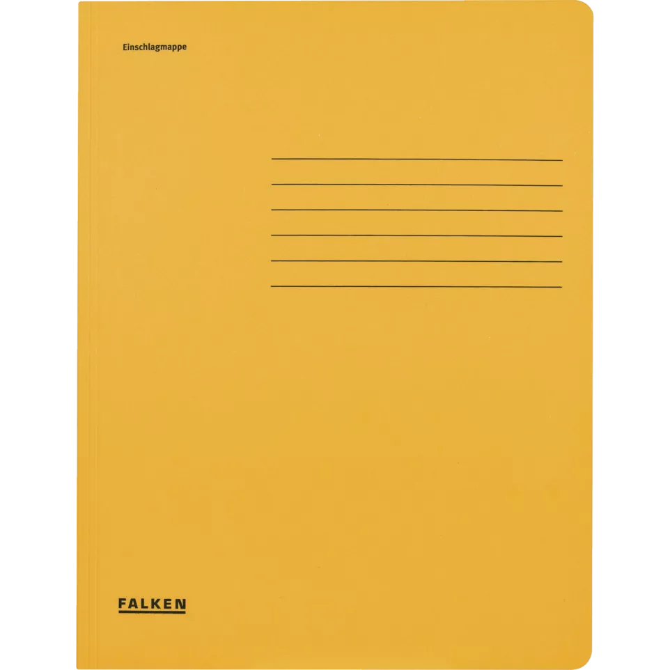 Map met kleppen recycled A4 geel-/ St.