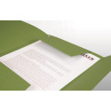 Map met kleppen recycled A4 groen-/ St.